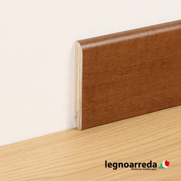 Battiscopa/zoccolino rivestito noce medio 75 x 10