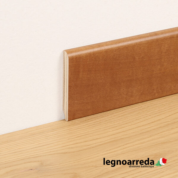 Battiscopa/zoccolino rivestito noce chiaro 75 x10