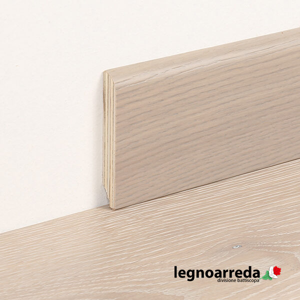 Battiscopa/zoccolino rivestito 82 x 13 Silver