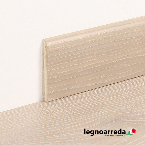 Battiscopa/zoccolino rivestito 75 x 10 Silver