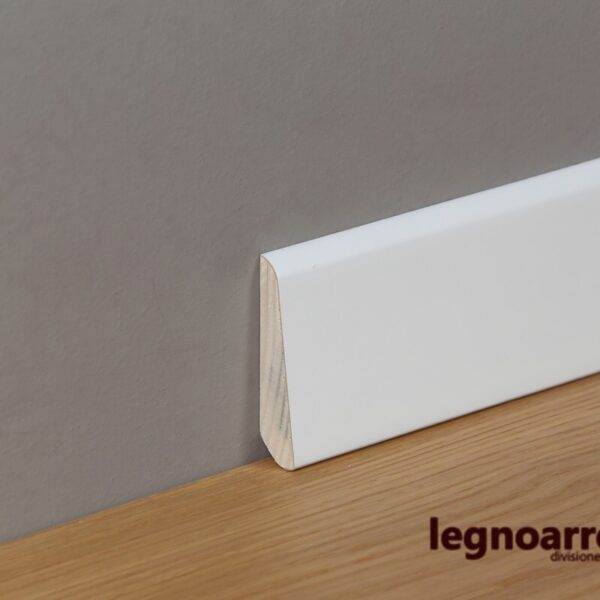 Battiscopa/zoccolino laccato bianco 70 x 15